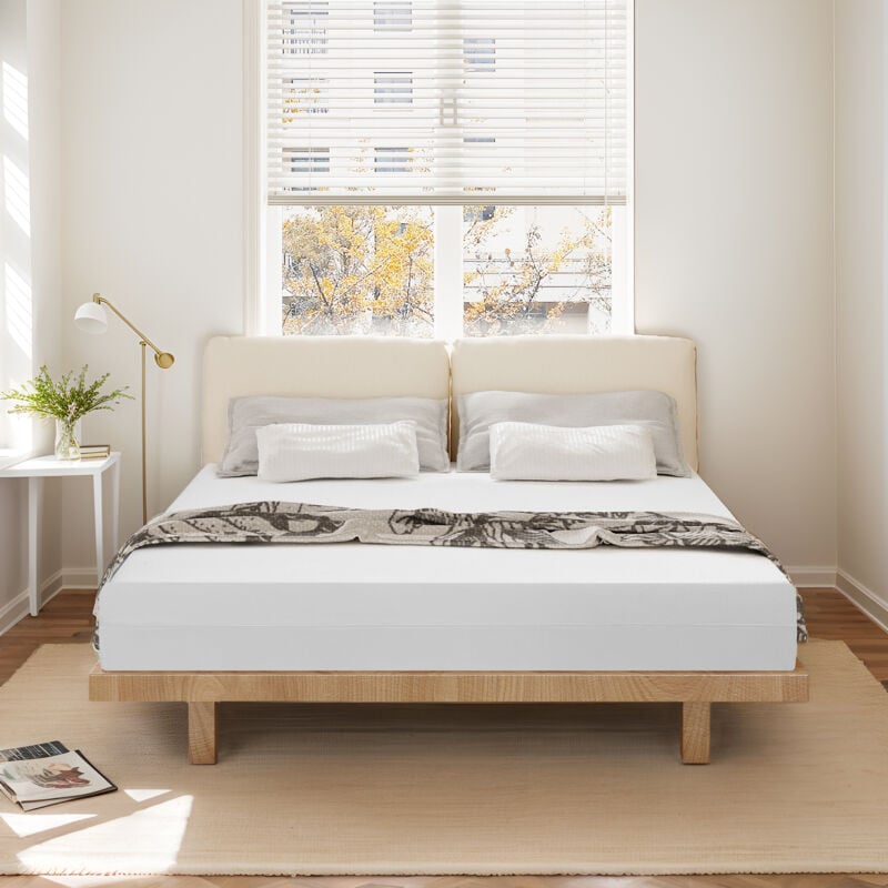 Iztoss - Europe Luxe Matelas 160x200 Memo - épaisseur 26cm - zones de confort mousse adaptative - Blanc