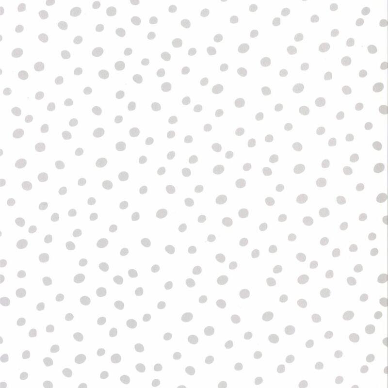 

Papel de pared diseño Dots blanco y gris 67106-1 - Gris - Fabulous World