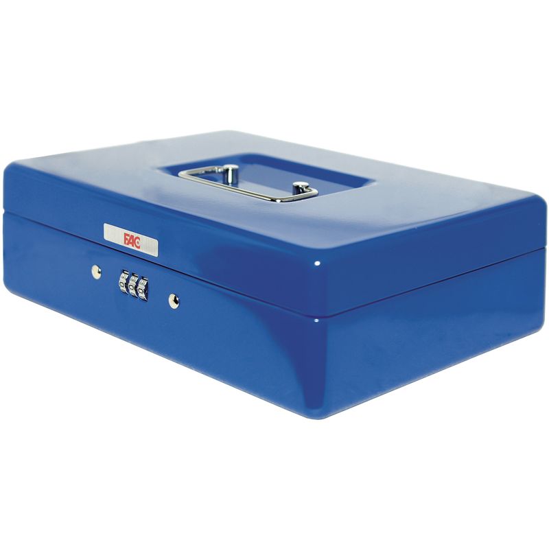 Image of 17046 - Cassetta di sicurezza con combinazione, numero 3, colore azzurro - FAC