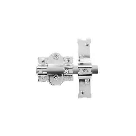FAC CERROJO 301R/80 LAVE/BOTON NIQUEL