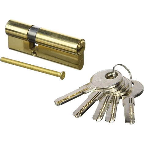 MIBRICOTIENDA FAC Seguridad Cilindro de seguridad Europerfil 80P 30x50mm R-15 latón 23040