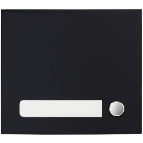 Façade 1 BP finition noire satinée pour module d'appel GTSW 200431 - AIPHONE GF1PB