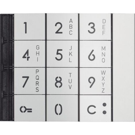 Façade alphanumérique du clavier métal BTICINO BT353011