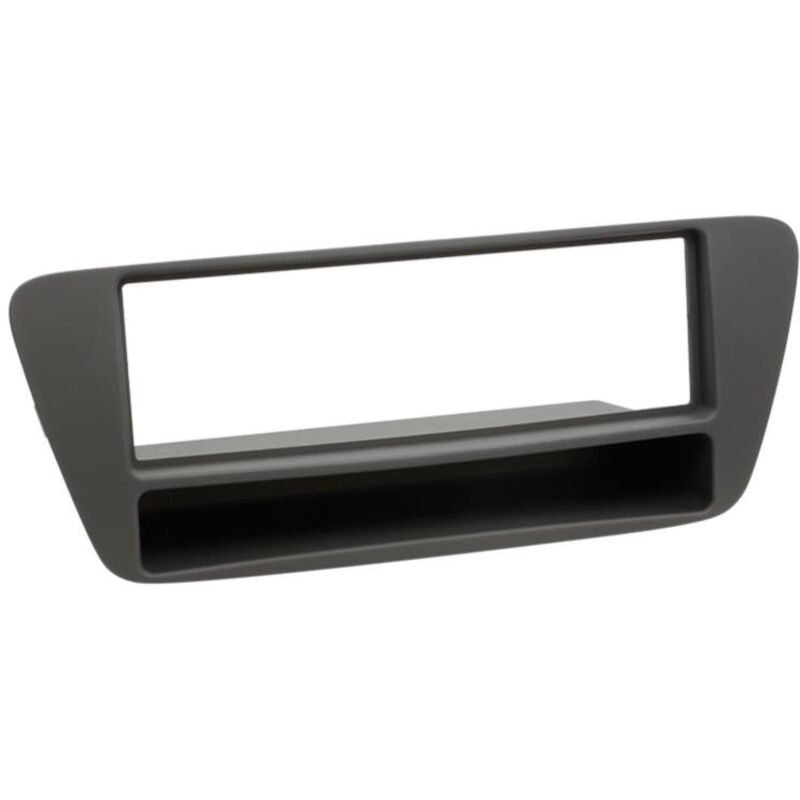 Facade autoradio 1DIN compatible avec Audi Q3 ap11 Noir Avec vide poche