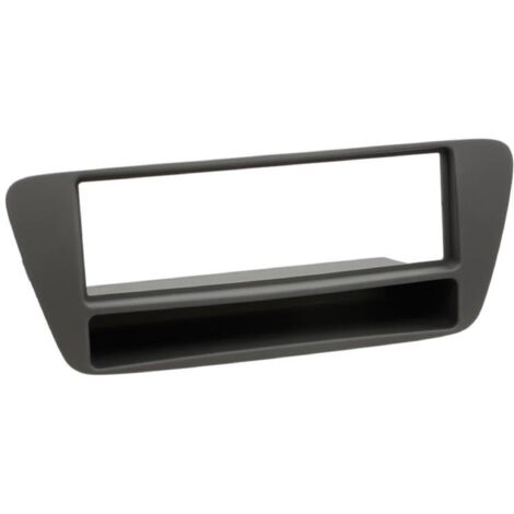 Facade autoradio 1DIN compatible avec Audi Q3 ap11 Noir Avec vide poche