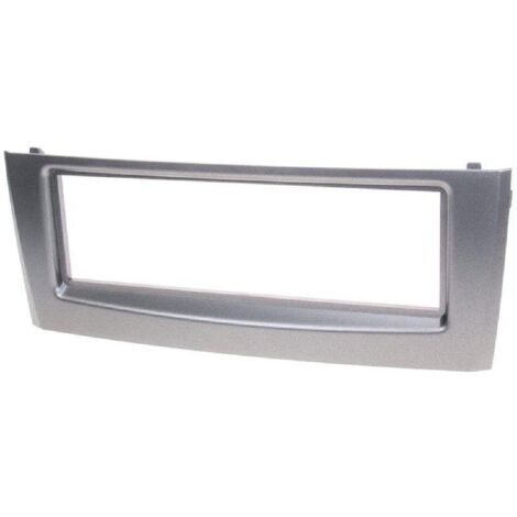Facade autoradio 1DIN compatible avec Fiat Grande Punto ap05 - Argent Fonce - RAF1509SD