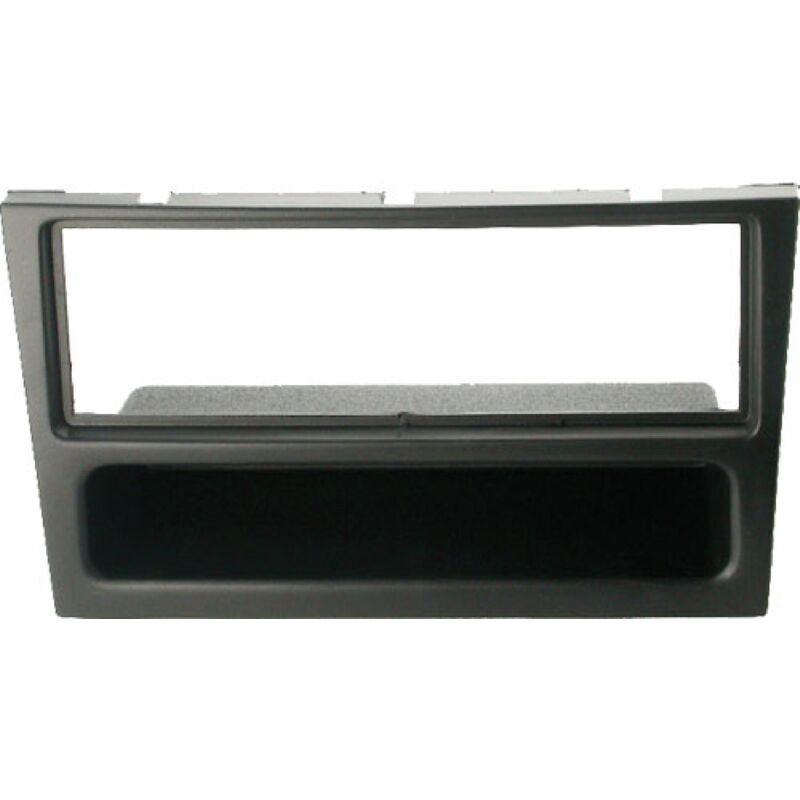 Facade autoradio FA100.0o compatible avec Opel Combo Corsa Vide-poche Anthracite Rubber touch