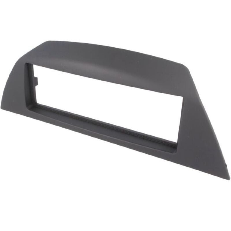 Facade autoradio 1DIN compatible avec Renault Laguna 3 ap07 - Noir - Rubbertouch