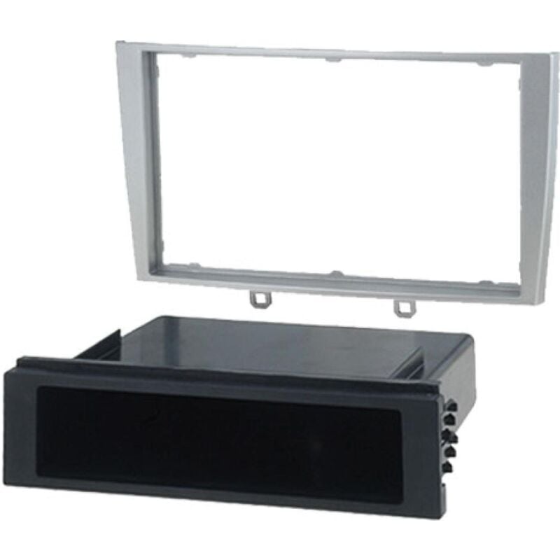 Facade autoradio 2265VP compatible avec Peugeot 308 07-09 - Argent 1Din VP