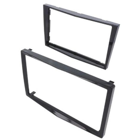 Facade autoradio 2DIN avec contour FA152.2C compatible avec Opel Antara Astra Corsa Zafira - noir brillant