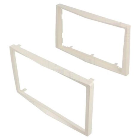 Facade autoradio 2DIN avec contour FA152.2G compatible avec Opel Antara Astra Corsa Zafira - blanc perle