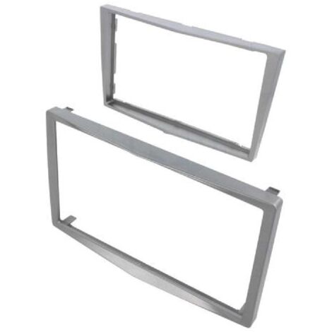 Facade autoradio 2DIN avec contour FA152.2I compatible avec Opel Antara Astra Corsa Zafira - Gris matt