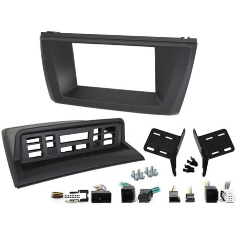 Facade autoradio 2DIN compatible avec BMW X3 03-10 - Noir