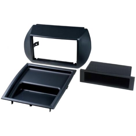 Facade autoradio 2DIN compatible avec Citroen Nemo Fiat Fiorino Qubo Peugeot Bipper