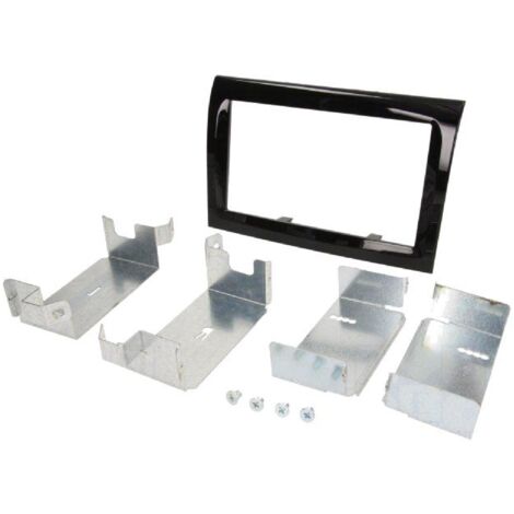 Facade autoradio 2DIN compatible avec Fiat Ducato ap13 - Noir brillant