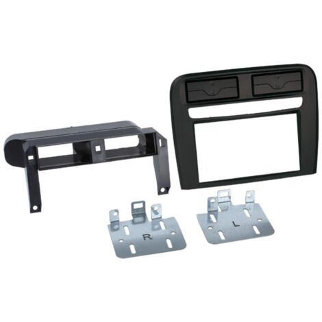 Facade autoradio 2DIN compatible avec Fiat Grande Punto 05-10 Noir