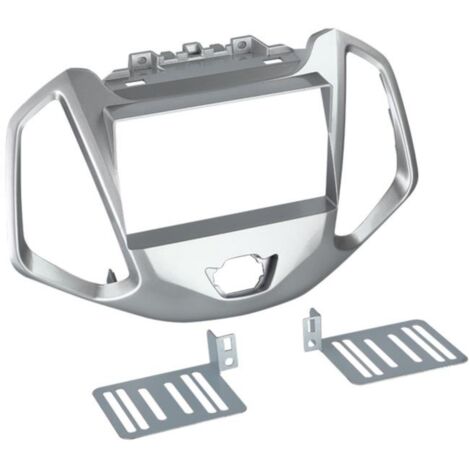 Facade autoradio 2DIN compatible avec Ford Ecosport ap14 Argent