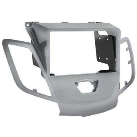Facade autoradio 2Din compatible avec Ford Fiesta ap09 - argent - sans afficheur