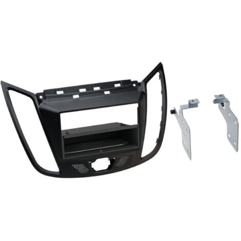 Facade autoradio 2DIN compatible avec Ford Kuga ap13 Avec vide poche Induction Qi Noir mat