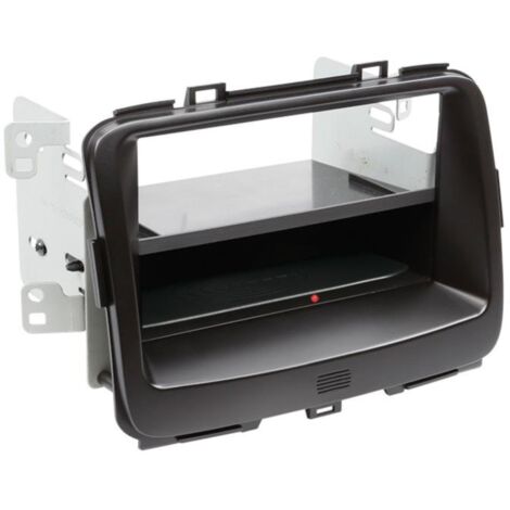 Facade autoradio 2DIN compatible avec Kia Carens ap13 Avec vide poche Induction Qi Noir