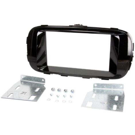 Facade autoradio 2DIN compatible avec Kia Soul ap13 - Noir brillant