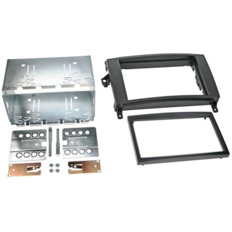 Facade autoradio 2DIN compatible avec Mercedes A B Vito Viano ap04 Noir