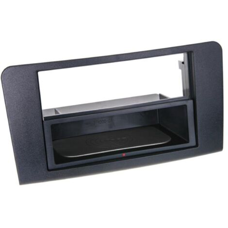 Facade autoradio 2DIN compatible avec Mercedes classe M ap05 Avec Vide poche Induction Qi Noir