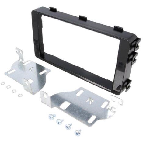 Facade autoradio 2DIN compatible avec Mitsubishi Outlander ap12 - Noir brillant
