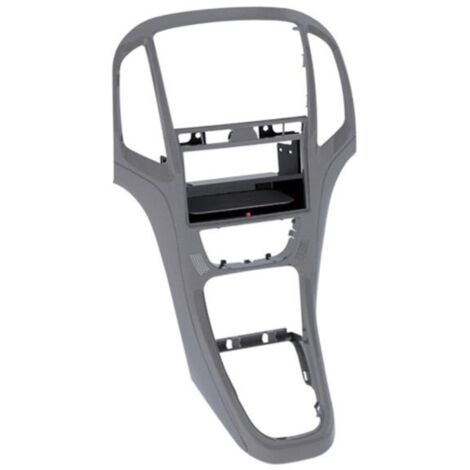 Facade autoradio 2DIN compatible avec Opel Astra ap09 Avec Vide poche Induction Qi Gris titan