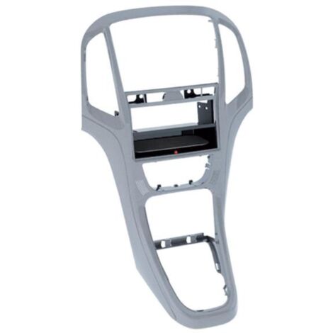 Facade autoradio 2DIN compatible avec Opel Astra ap09 Avec Vide poche Induction Qi Platine argent