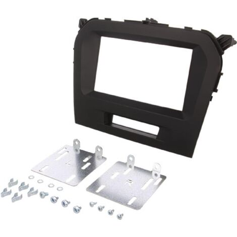 Facade autoradio 2DIN compatible avec Suzuki Grand Vitara ap14 - Noir brillant