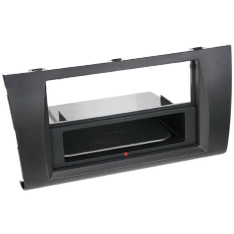 Facade autoradio 2DIN compatible avec Suzuki Swift sport 05-10 Vide poche Induction Qi Noir