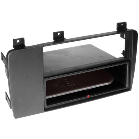 Facade autoradio 2DIN compatible avec Volvo V70 S60 XC70 ap00 Avec vide poche Induction Qi Noir