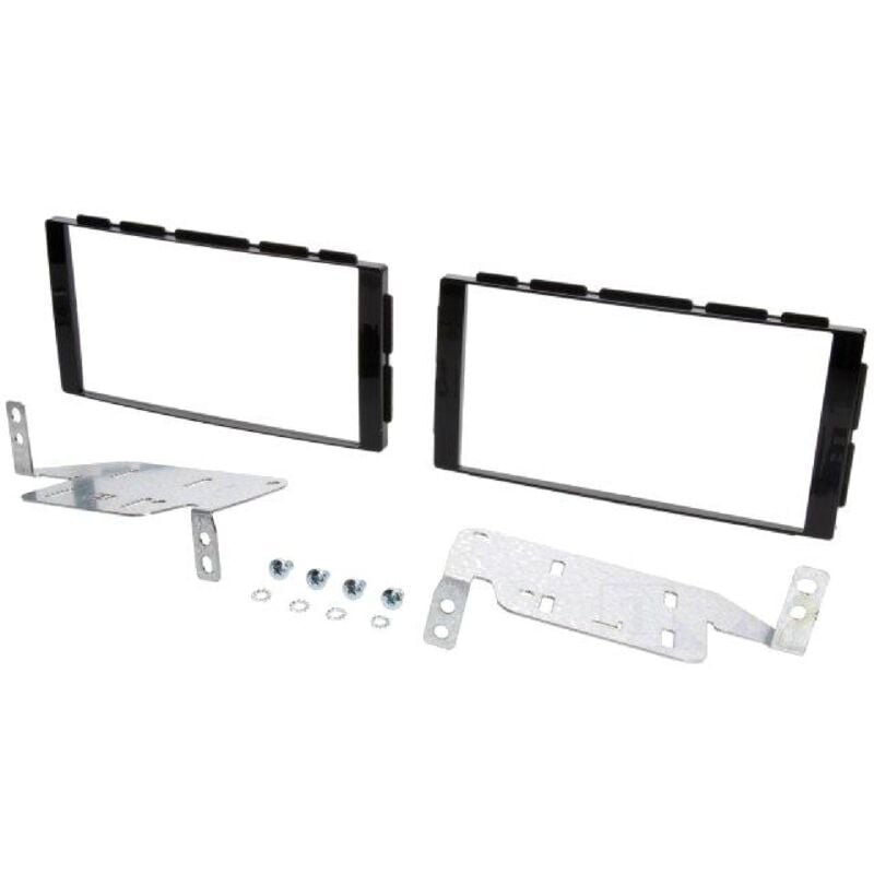 Facade autoradio 2DIN compatible avec Nissan Juke 14-19 - Noir brillant