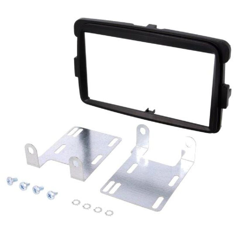 Kit Facade Autoradio KA261A compatible avec Dacia Dokker Duster Lodgy ap12 Sandero ap13 - Noir