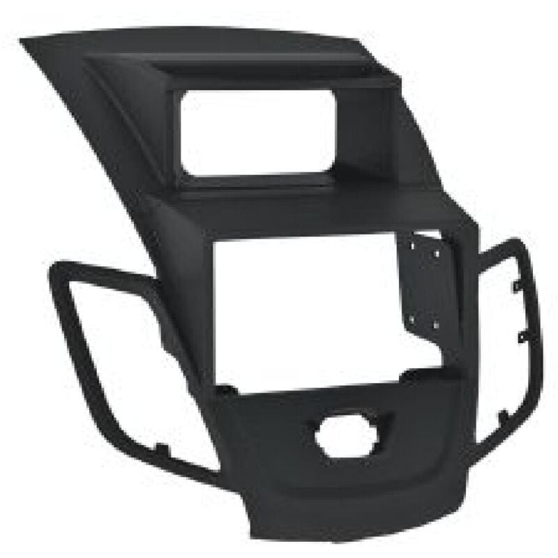 Facade autoradio compatible avec Ford Fiesta 6 - Noir - avec afficheur