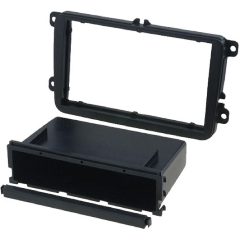 Facade autoradio FA261B compatible avec Seat Skoda vw noir brillant