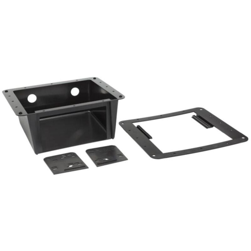Support installation autoradio 2DIN Universel Noir