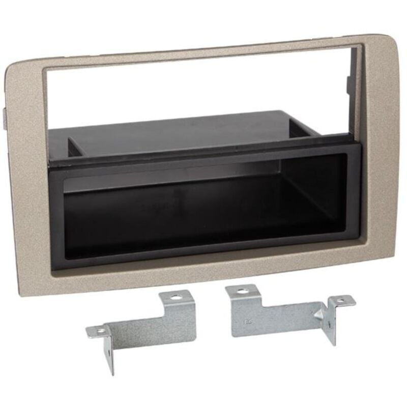 Facade Autoradio Adnauto FA678 compatible avec Lancia Musa - Anthracite beige