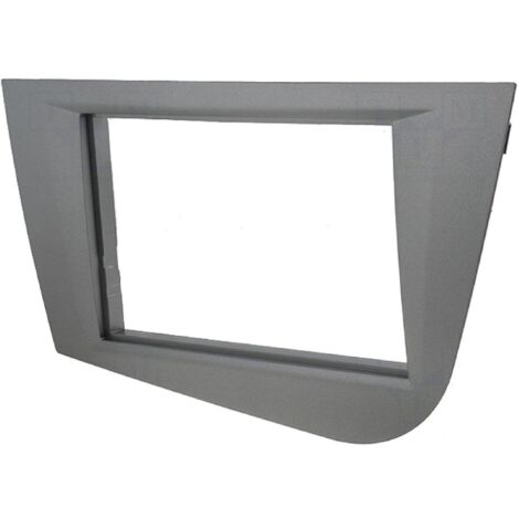 Facade autoradio Caliber RAF4003SDD compatible avec Seat Leon 05-12 - Argent fonce