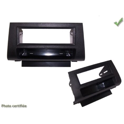Facade autoradio compatible avec Mazda 3 clim manuelle Avec vide poche - Noire