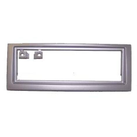 Facade autoradio compatible avec PEUGEOT 407 04-10 1Din - Argent clair