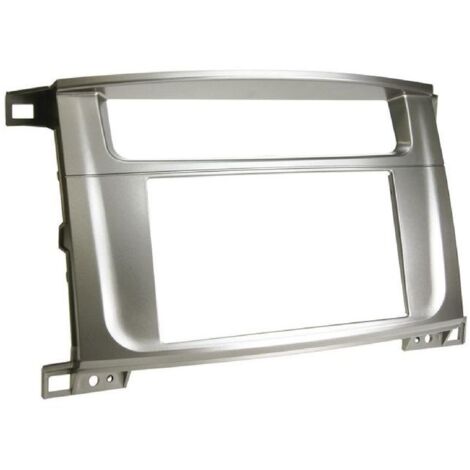 Facade autoradio compatible avec Toyota Land Cruiser 100 Lexus Sans nav. Argent
