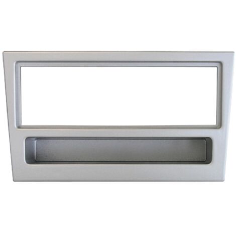 Facade Autoradio FA100.0M compatible avec Opel -voir liste- Argent Avec vide poche