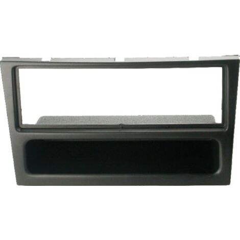 Facade autoradio FA100.0o compatible avec Opel Combo Corsa Vide-poche Anthracite Rubber touch