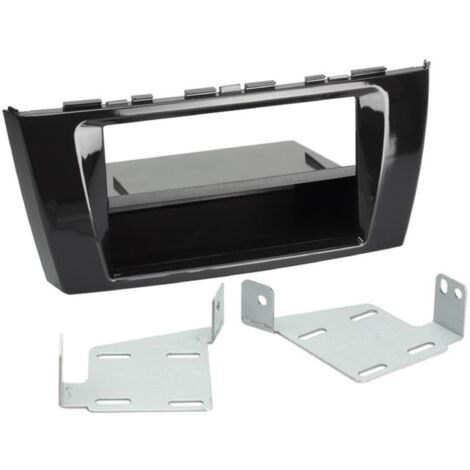 Facade autoradio FA1200RA compatible avec Mitsubishi Space Star - Noir brillant 1Din VP