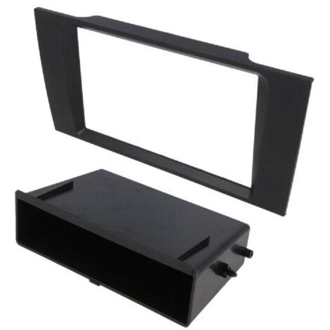 Facade autoradio FA126A compatible avec Audi A4 B5 Noir Avec vide-poche