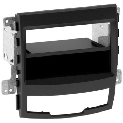 Facade autoradio FA1275E compatible avec SSangYong Korando - Noir 1Din Vp