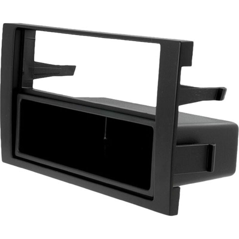Facade autoradio FA138 compatible avec Audi A4 01-09 Seat Exeo ap09 - noir - 1DIN