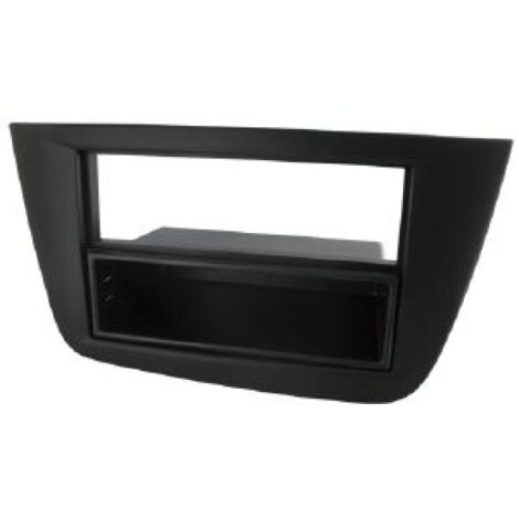 Facade autoradio FA158E compatible avec Seat Altea Toledo Noire Avec vide poche